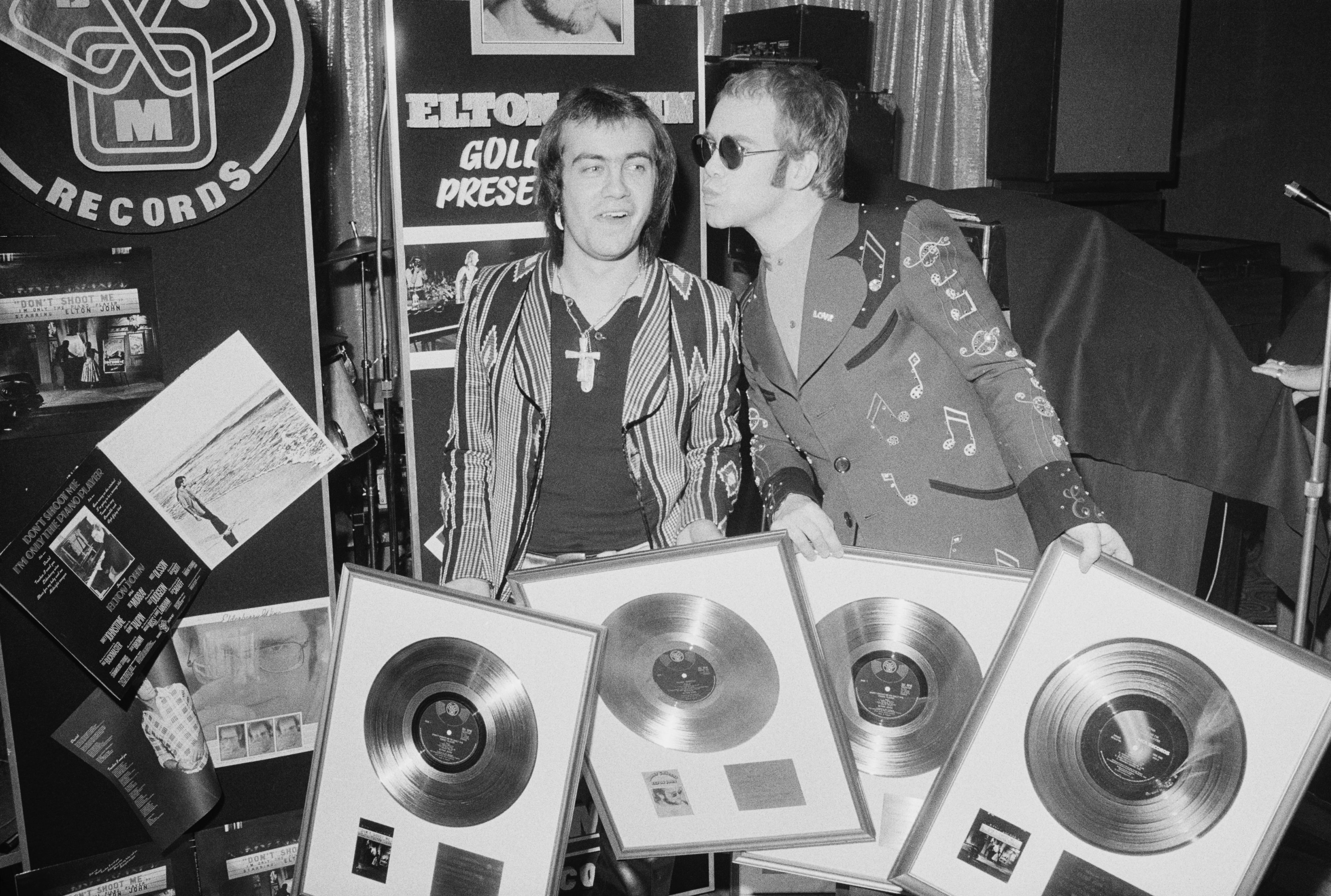 Elton John y Bernie Taupin en una imagen de 1973.