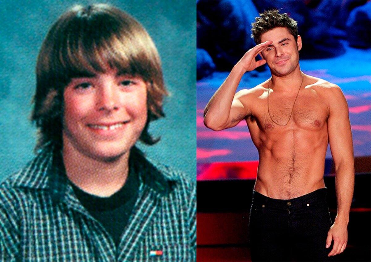 Un joven Zac Efron con su característico pelo.