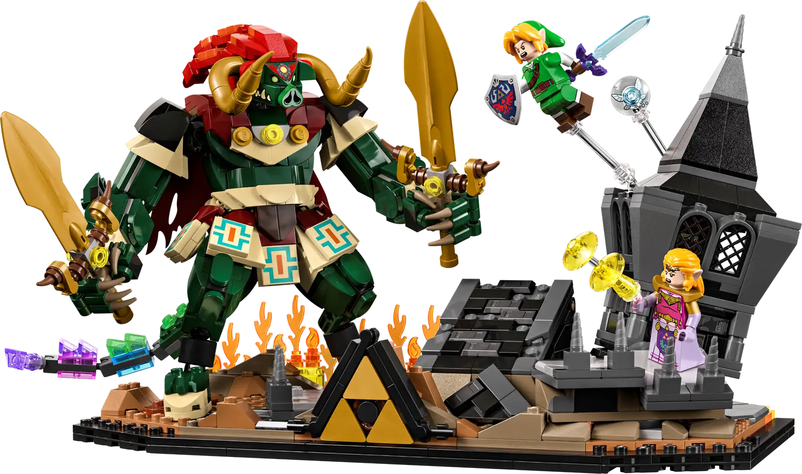 Zelda vuelve a LEGO con la batalla entre Link y Ganondorf en Ocarina of Time.