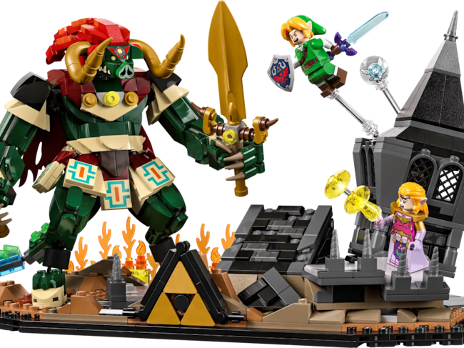 Zelda vuelve a LEGO con la batalla entre Link y Ganondorf en Ocarina of Time.