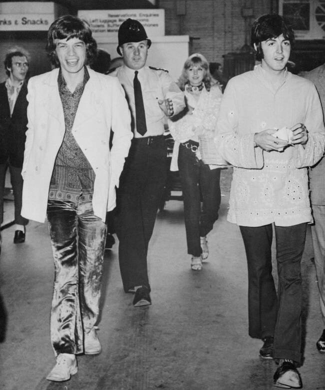 Paul McCartney y Mick Jagger.