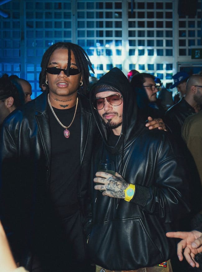 Los artistas colombianos J Balvin y Hamilton