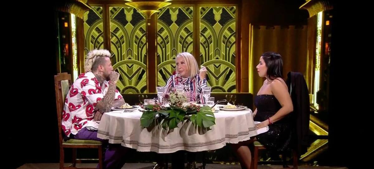 Álex Cannigia, Laura Bozzo y Sol Macaluso en su cena de nominados.