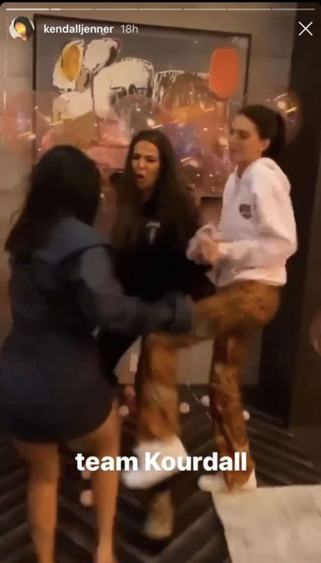 La "pelea" entre las Kardashian.