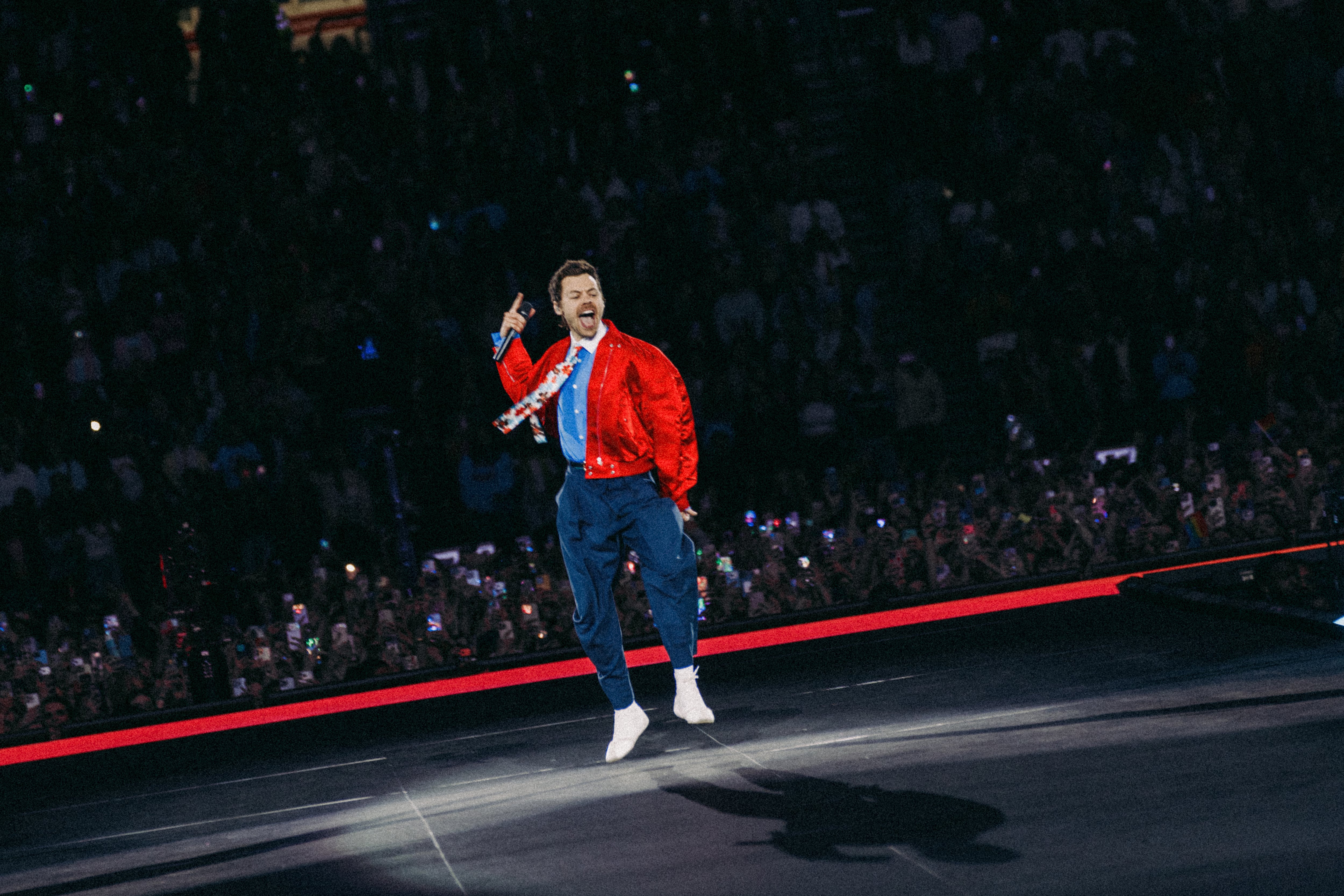 Harry Styles en concierto, durante su gira Together, Together Tour en el estadio Johan Cruijff Arena. Ámsterdam (Países Bajos), mayo de 2026.