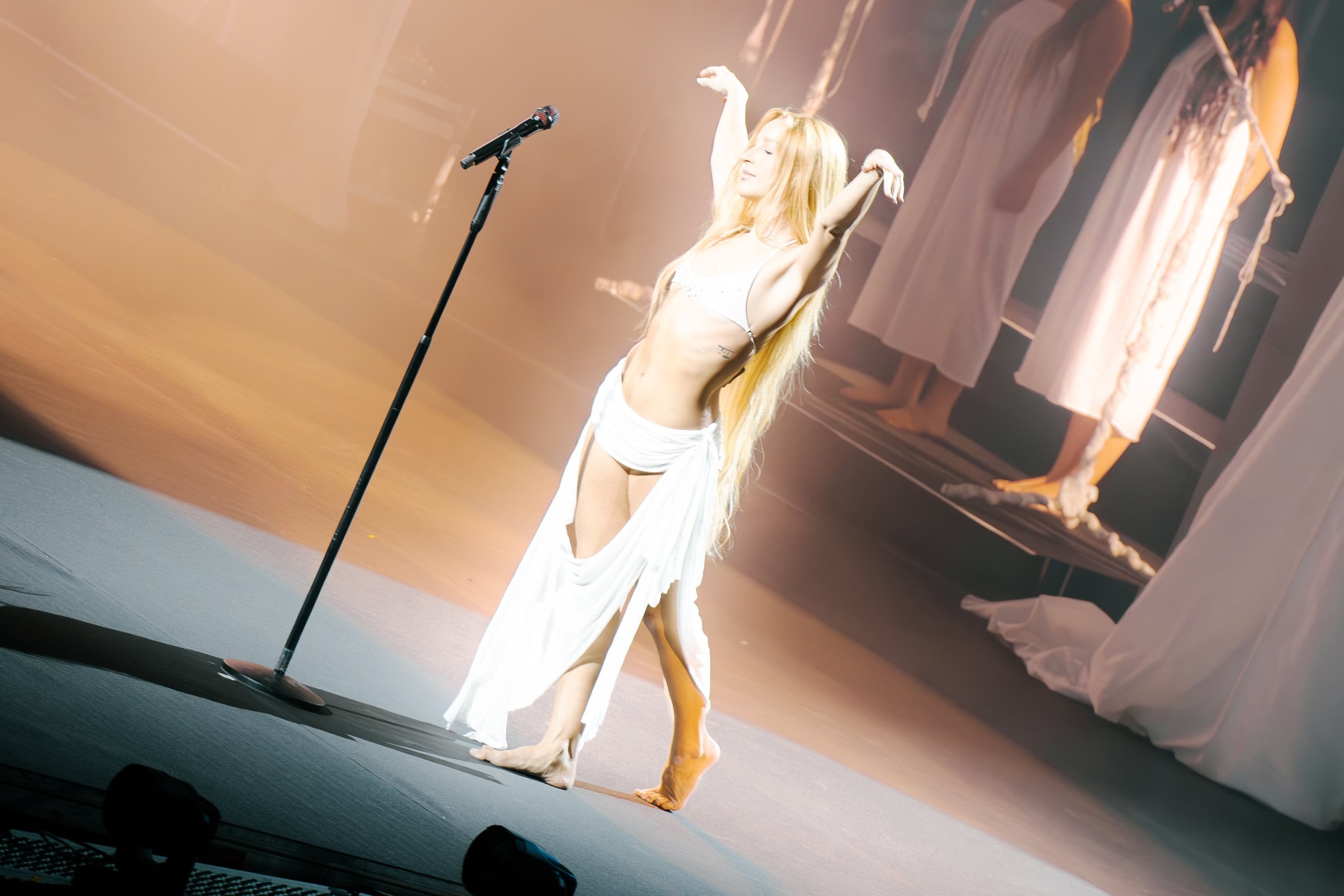 Belén Aguilera, la estrella de la noche del Movistar Arena. / Movistar Arena / Alberto Castillo