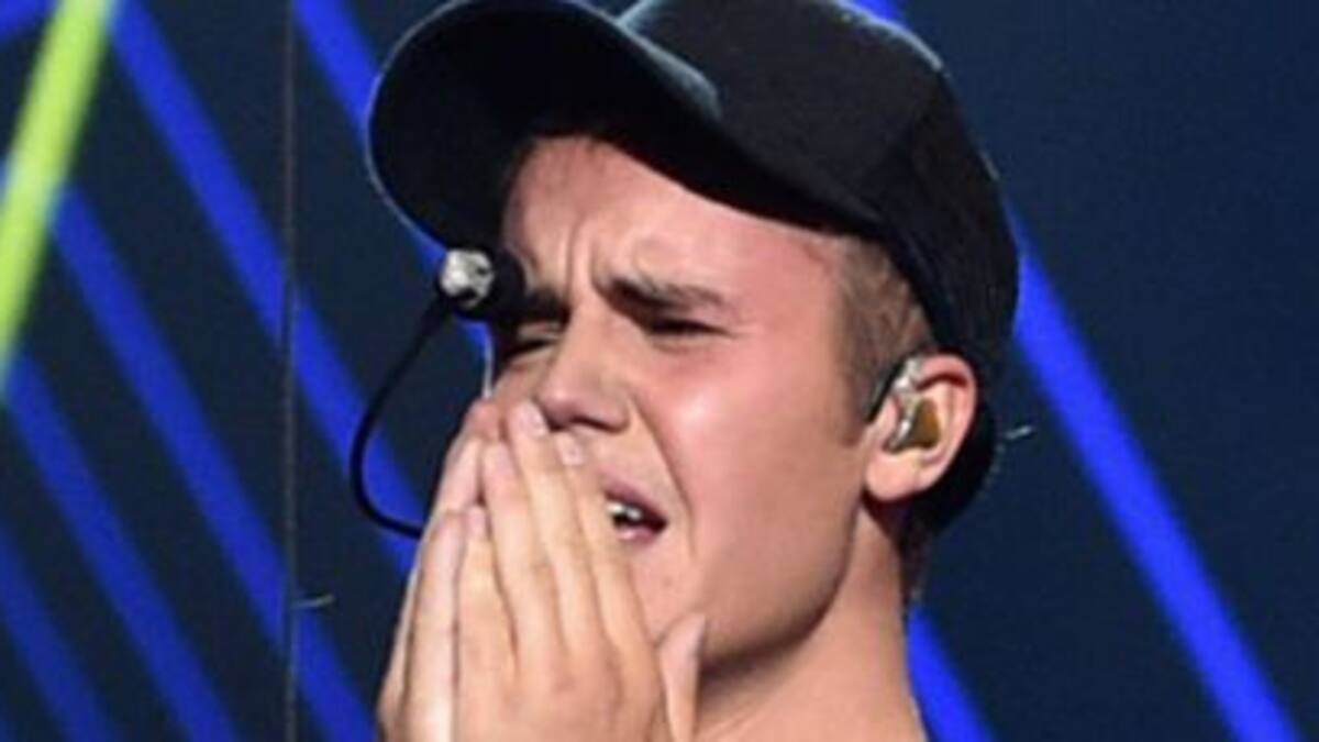 Justin Bieber lloró en pleno show