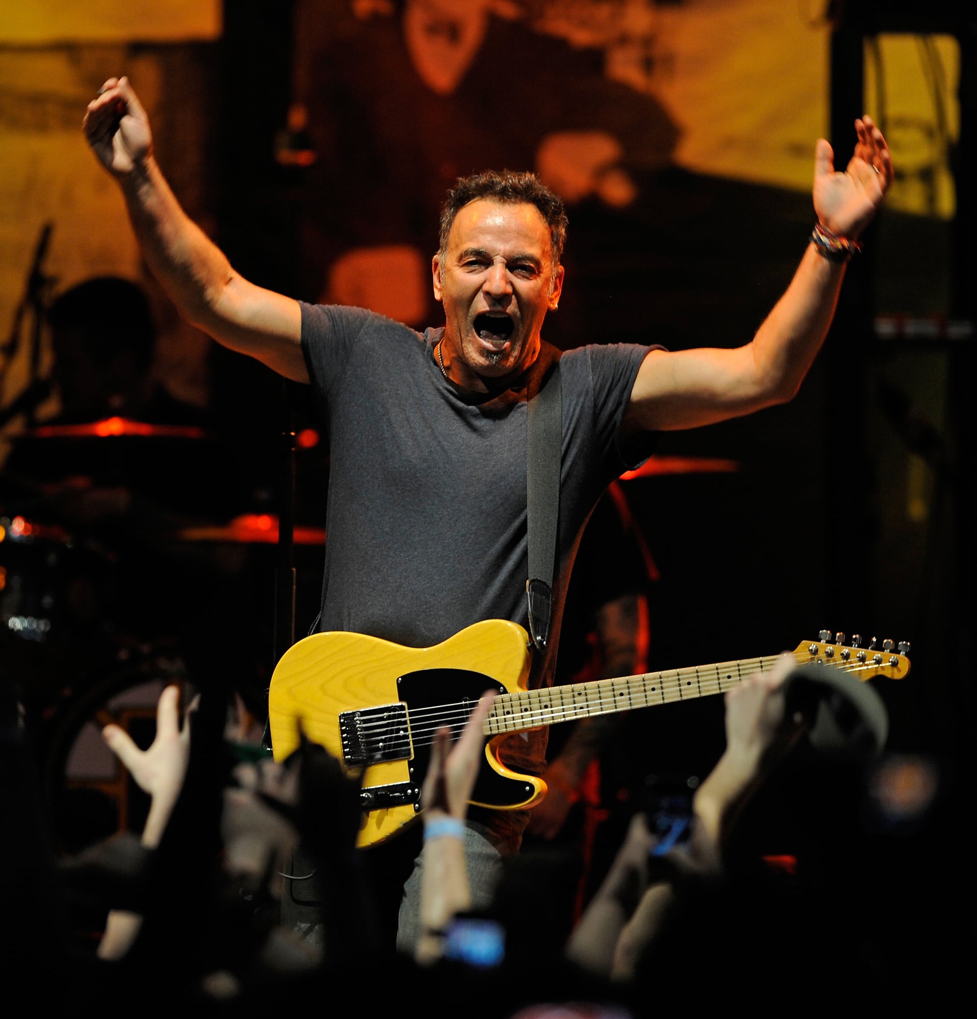 Bruce Springsteen con la banda Dropkick Murphys en 2018