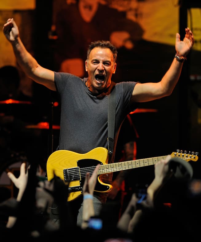 Bruce Springsteen con la banda Dropkick Murphys en 2018
