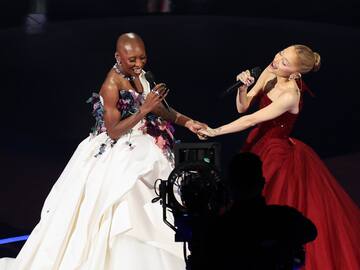 Ariana Grande y Cynthia Erivo desafían la gravedad honrando ‘El Mago de Oz’ y ‘Wicked’ en su actuación en los Premios Oscar 2025