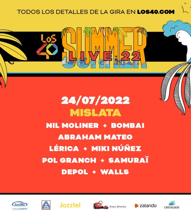 LOS40 Summer Live 2022 en Mislata: fechas y artistas.