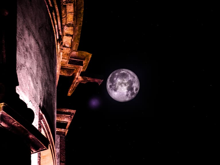 La Blue Moon de 2023 en Oporto, Portugal.