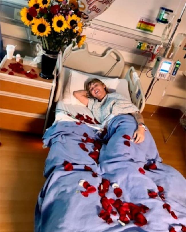 Miley Cyrus en el hospital tras la operación