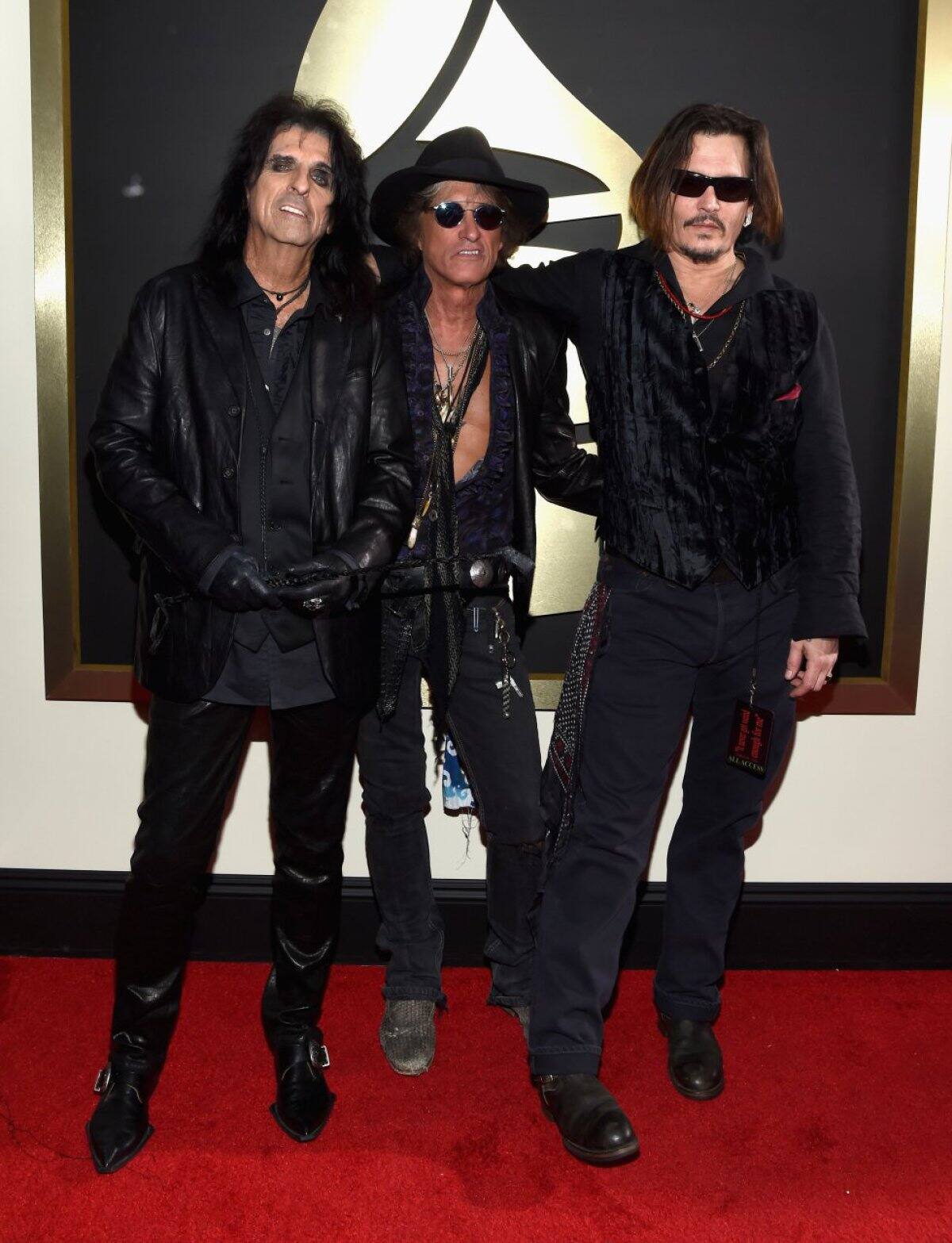 Alice Cooper, Joe Perry y Johnny Depp