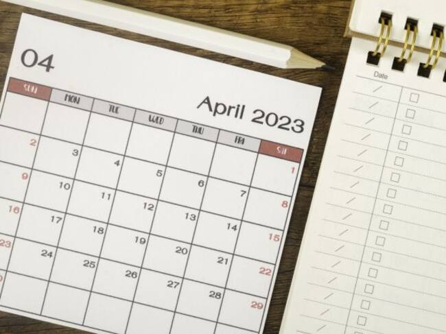 Calendario Abril 2023