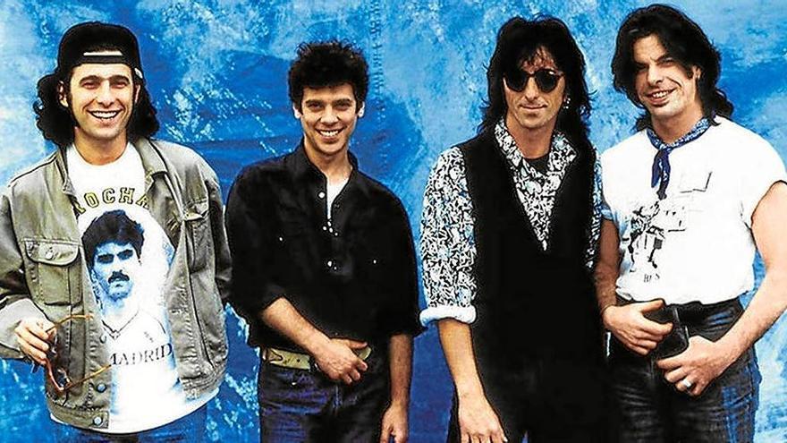 Los Rodríguez: de izda. a dcha, Andrés Calamaro, Ariel Rot, Julián Infante y Germán Vilella.