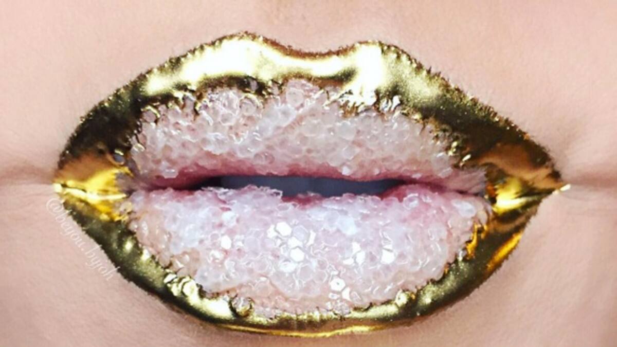 La última locura de Instagram son los labios geoda