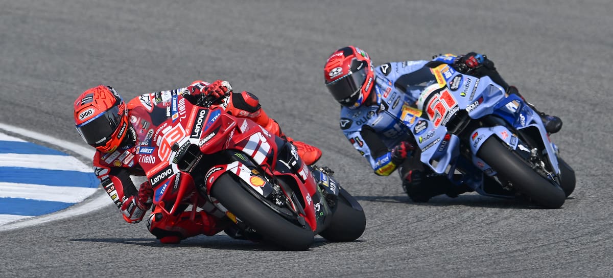 El piloto español de MotoGP Marc Márquez en el circuito de Buriram, Tailandia