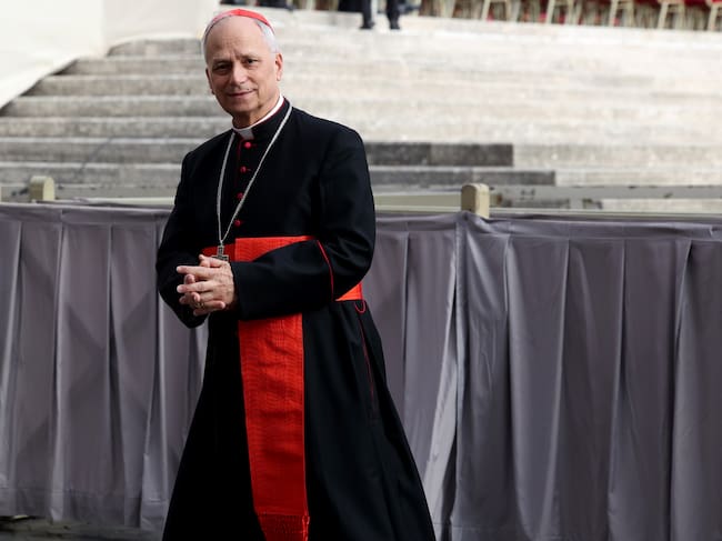 VATICAN CITY, VATICAN - APRIL 26: US Cardinal Robert Francis Prevost attends the funeral of Pope Francis in St. Peter’s Square on April 26, 2025 in Vatican City, Vatican. Pope Francis died on April 21st at the age of 88. Born in Argentina as Jorge Mario Bergoglio, he was the first Latin American and the first Jesuit to become Pope when elected in 2013. Taking the name Francis after St Francis of Assisi, he promoted a more humble version of the papacy than many of his predecessors. He will be buried outside the Vatican in a simple wooden coffin at the Basilica Santa Maria Maggiore. (Photo by Franco Origlia/Getty Images)