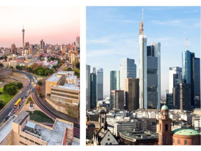 Johanesburgo y Frankfurt, las peores ciudades para vivir según el Expat City Ranking 2022.