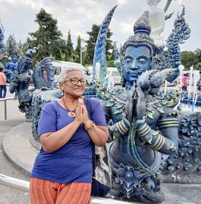 Josefa Feitosa viajó por países de Asia, África, Europa y conoció más de su país, Brasil