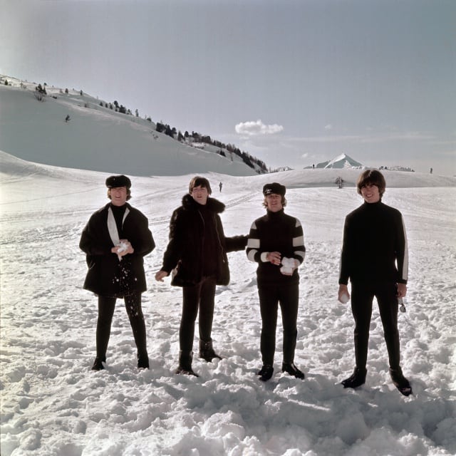 OBERTAUERN AUSTRIA - MARCH 1965: The Beatles, retratados en Austria en 1965.