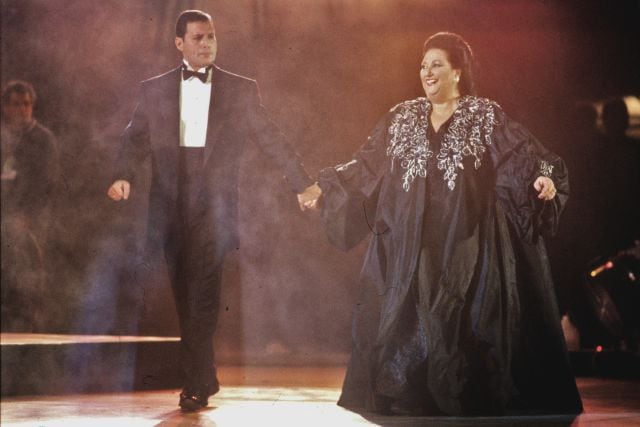 Freddie Mercury y Montserrat Caballé, en 1992.