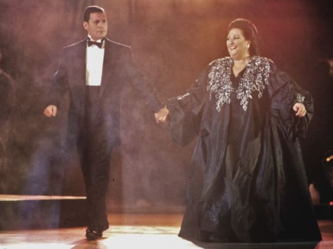 Freddie Mercury y Montserrat Caballé, en 1992.