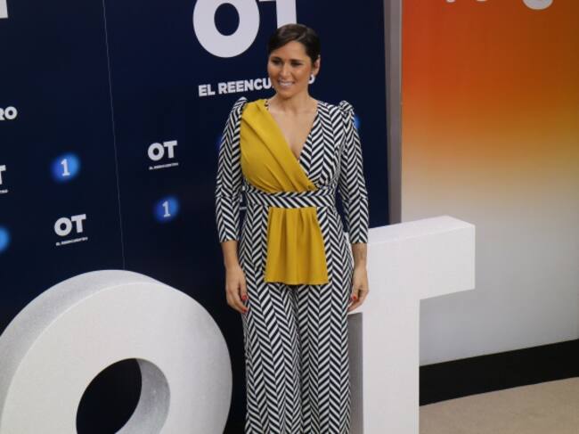 Rosa López en la rueda de prensa de OT. El Reencuentro