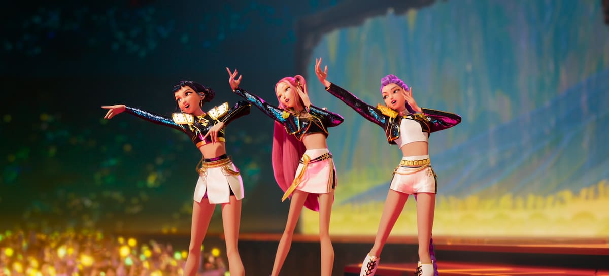 Rumi, Mira y Zoey, las intregrantes de 'Las guerreras K-Pop'.