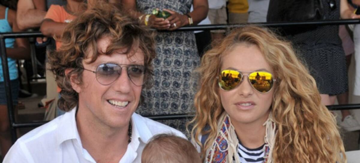 Paulina Rubio y Nicolás Vallejo-Nágera con su hijo Andrea antes de su separación