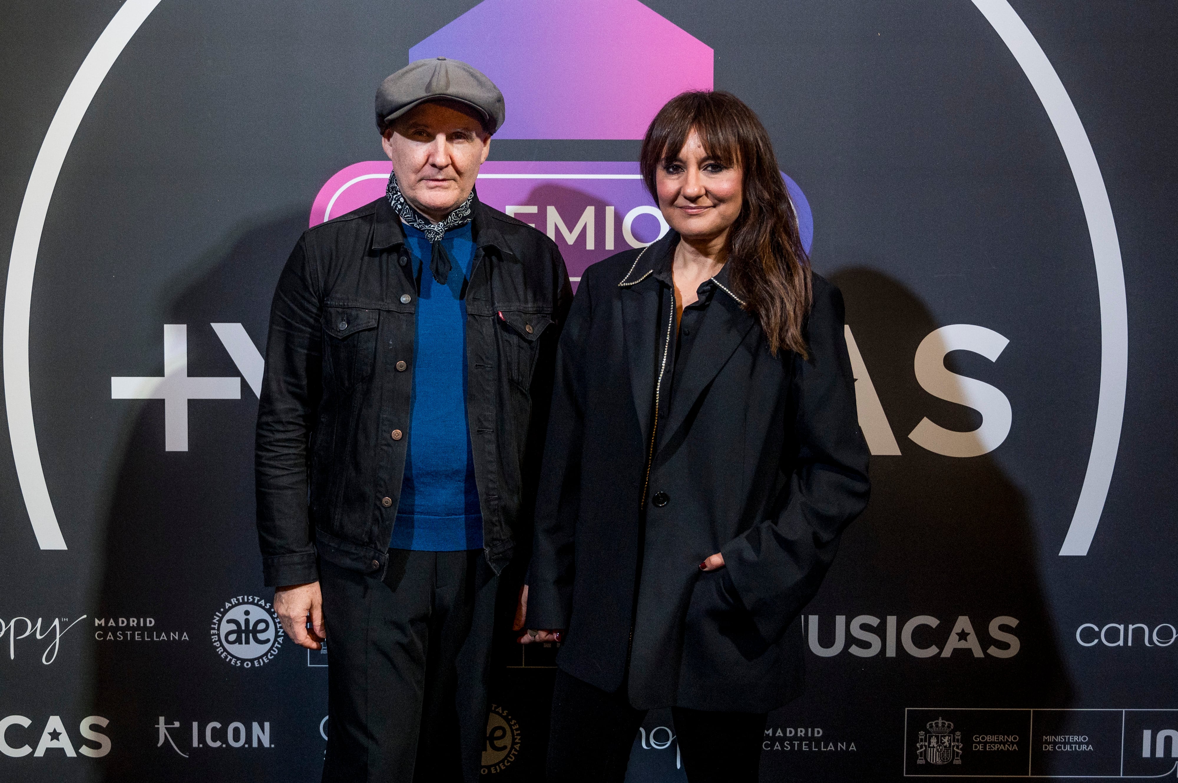 Eva Amaral y Juan Aguirre (Amaral) en los Premios +Músicas 2024