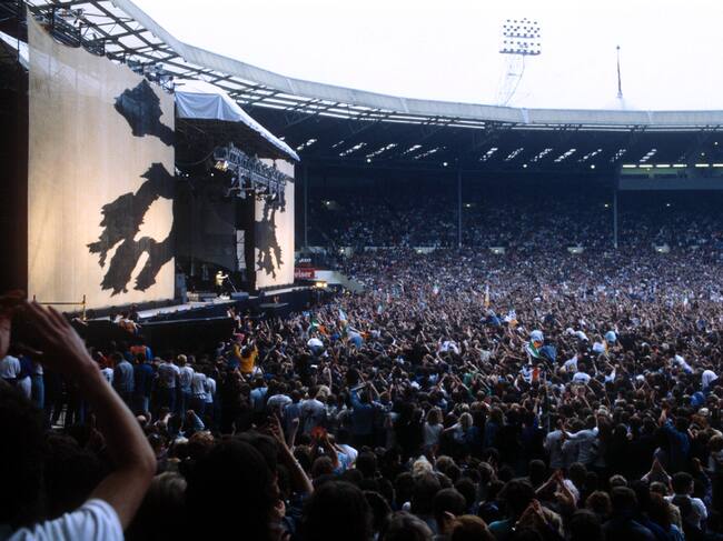 La actuación de U2 en The Wembley Stadium (Londre)