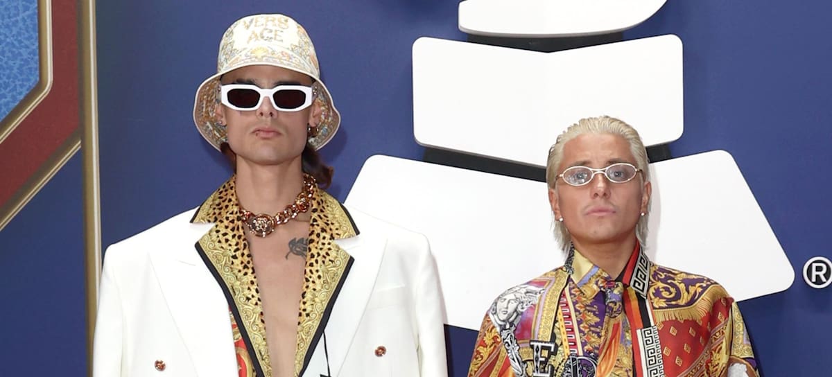 Ulises Guerreiro y Catriel Guerreiro asisten a la 26.ª edición de los Premios Grammy Latinos en el MGM Grand Garden Arena el 13 de noviembre de 2025 en Las Vegas, Nevada. (John Parra/Getty Images)