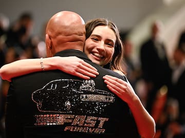 El abrazo entre Vien Diesel y Meadow Walker provoca lágrimas en el homenaje a los 25 años de ‘Fast & Furious’ en el Festival de Cannes