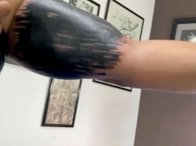 Lupillo Rivera se tapó con una mancha de tinta el tatuaje de Belinda