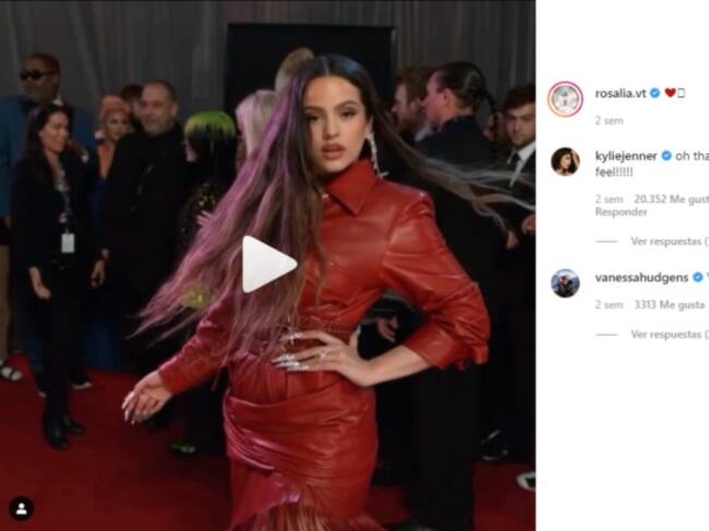 Kylie Jenner y Vanessa Hudgens comentan a Rosalía
