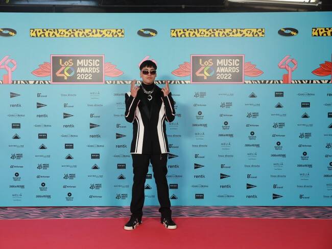 Tiago PZK en la alfombra roja de LOS40 Music Awards 2022 (Foto de Elena Buenavista)