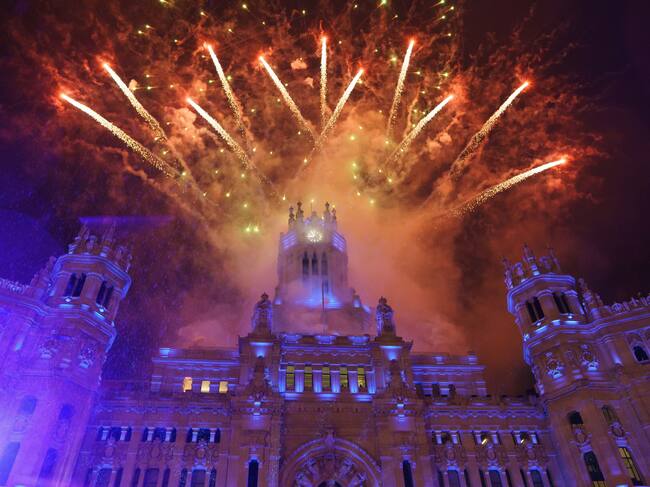 Cibeles el día de la Cabalgata de Reyes de Madrid.