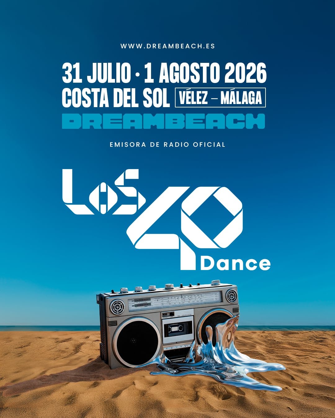LOS40 Dance, emisora oficial de Dreambeach 2026