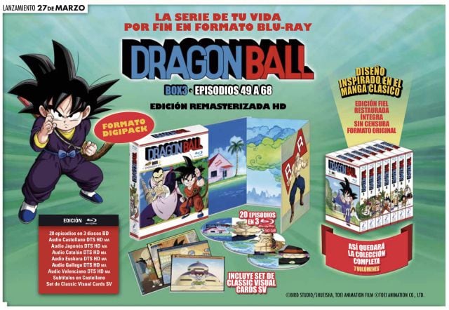 Dragon Ball sigue su camino en Blu-Ray