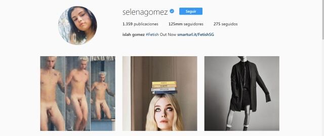 Hackeo de la cuenta de Instagram de Selena Gomez