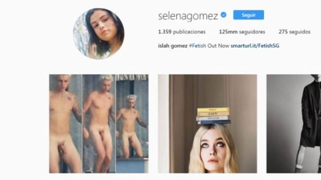 Hackeo de la cuenta de Instagram de Selena Gomez