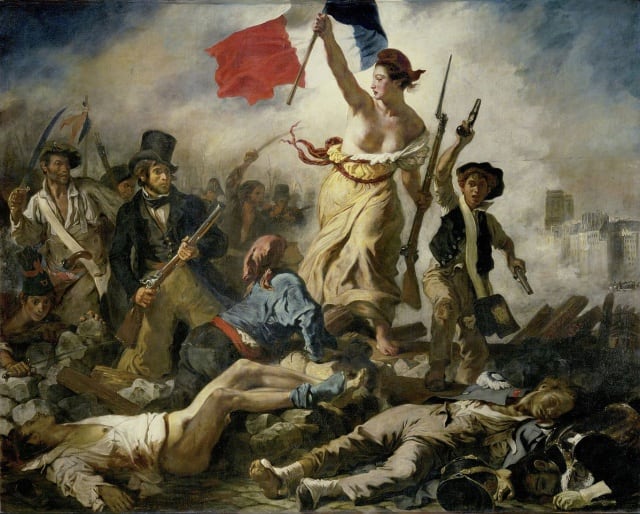 La libertad guiando al pueblo, de Delacroix