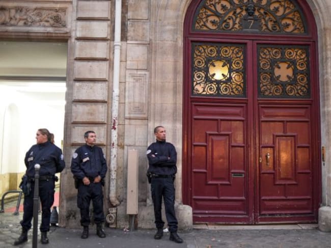 La policía en el lugar del suceso