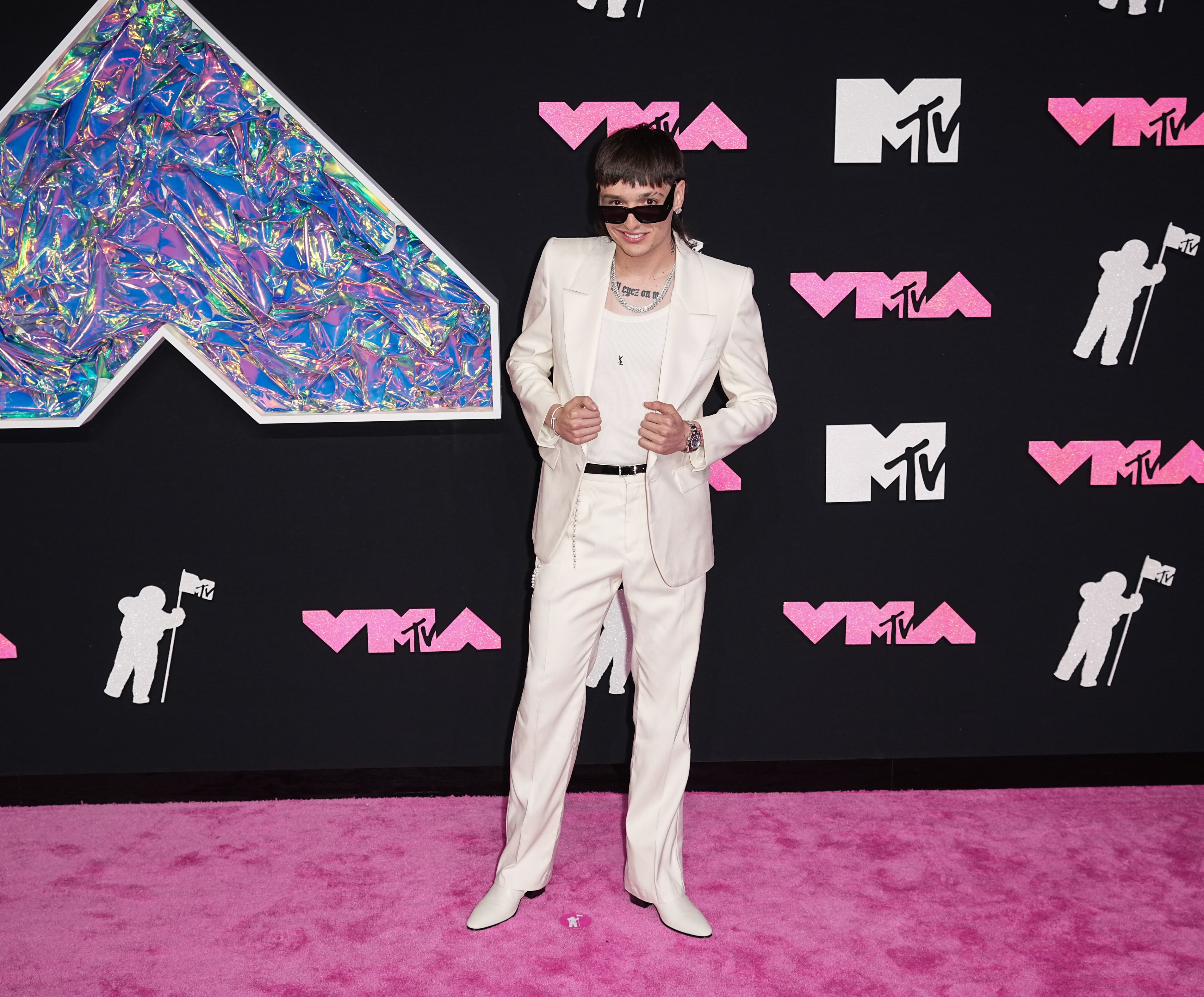 Peso Pluma, en los MTV Music Video Awards 2023.