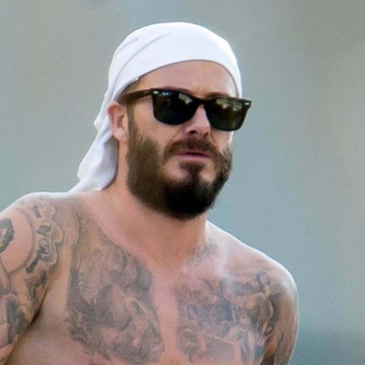 David Beckham presume de torso