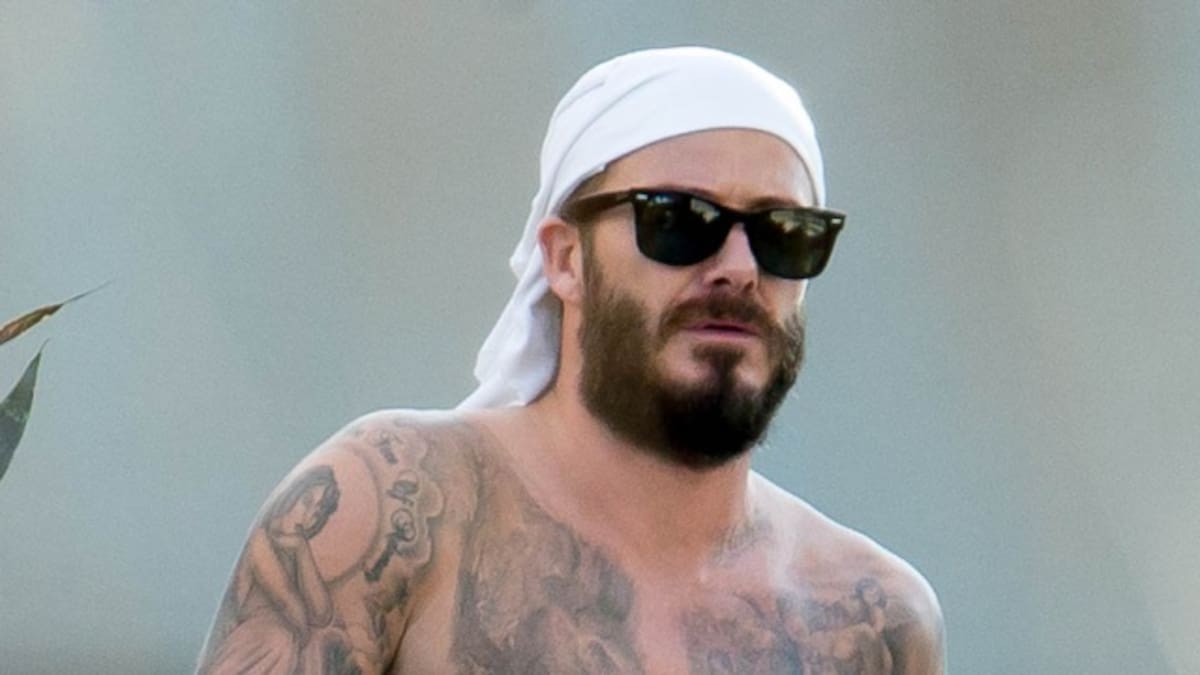 David Beckham presume de torso
