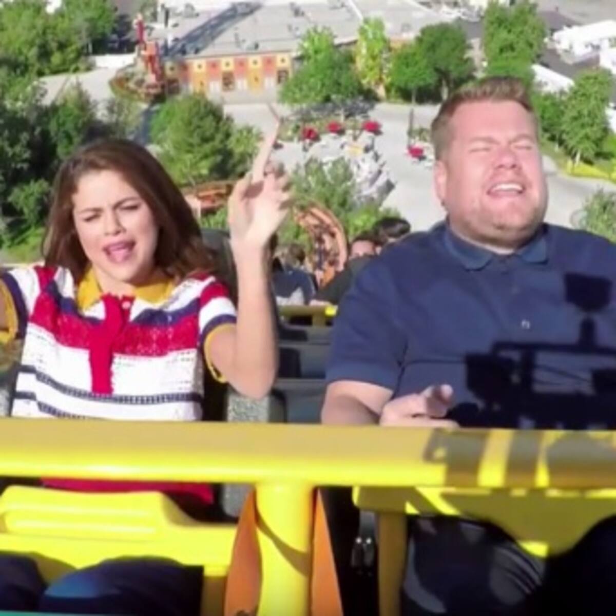 Selena Gómez se monta en la montaña rusa... para el Carpool Karaoke!