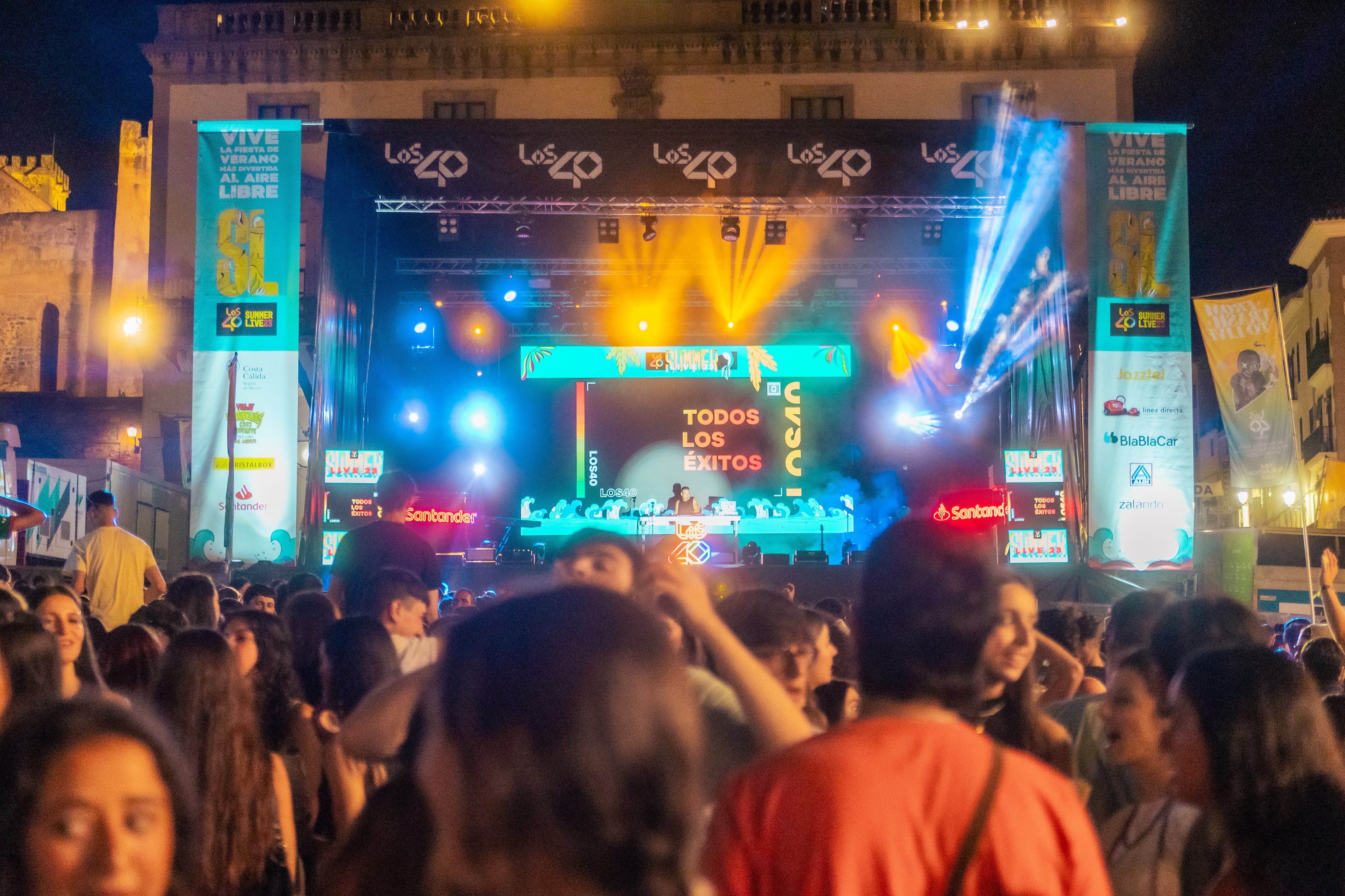 Concierto LOS40 Summer Live 2023 en Cáceres